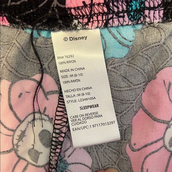 Disney szM Nightmare Before Christmas Women's Pink and Black Sleepwear Set EUC - Picture 8 of 13